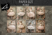 Ballerina Portraits, Pink Paper, a Person Illustration by Digital Art Mahdiseño (Thumbnail 3 of 9)