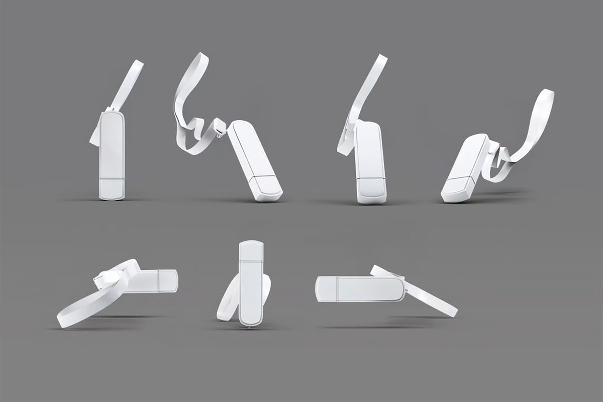 USB Pen Drive Mock-Up, a Product Mockup by DesignRushMarket (Photo 2 of 8)