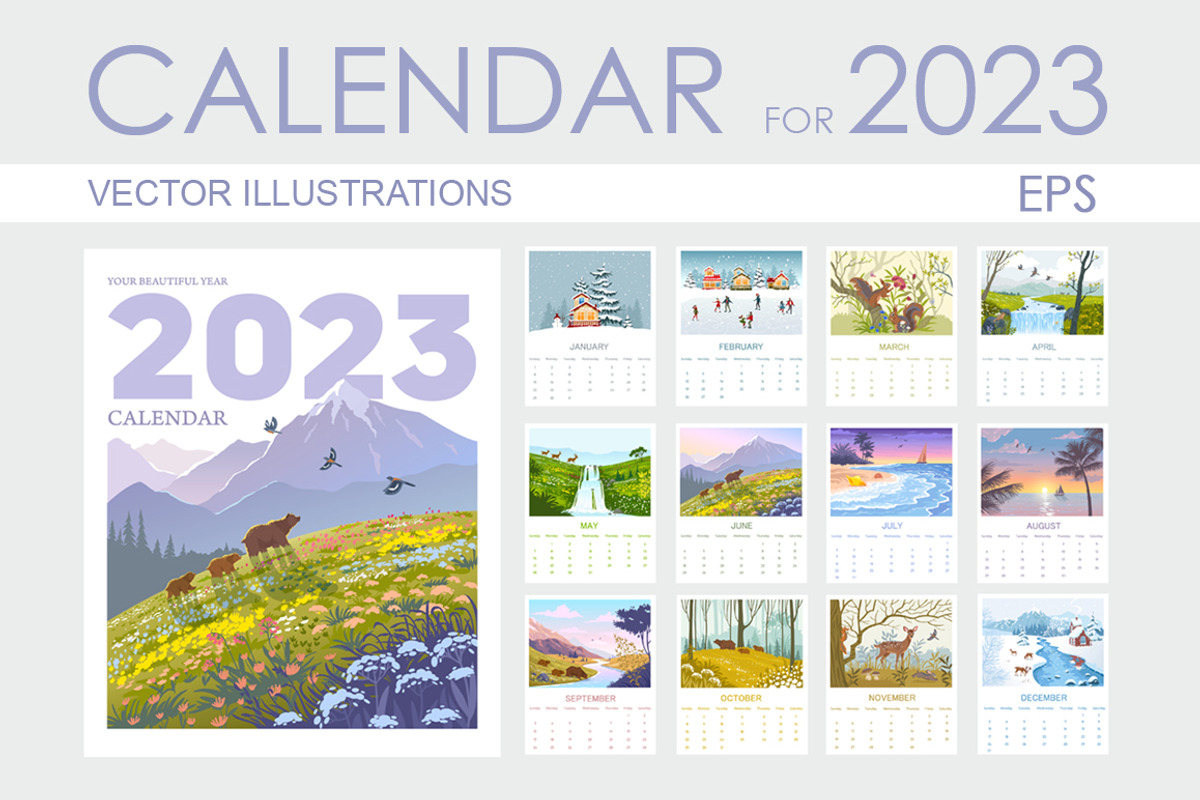 Calendar 2023, an Animal Illustration by JulianArt (Photo 1 of 7)
