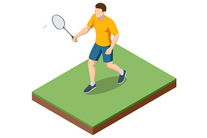 An isometric illustration of a, a Sport Illustration by Golden Sikorka
