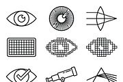 Bundles Set Optical Store Icons, an Outline Icon by adenpinkstore (Thumbnail 33 of 44)