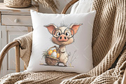 Whimsical Easter Animals Clipart PNG, an Illustration by OK Design (Thumbnail 5 of 6)