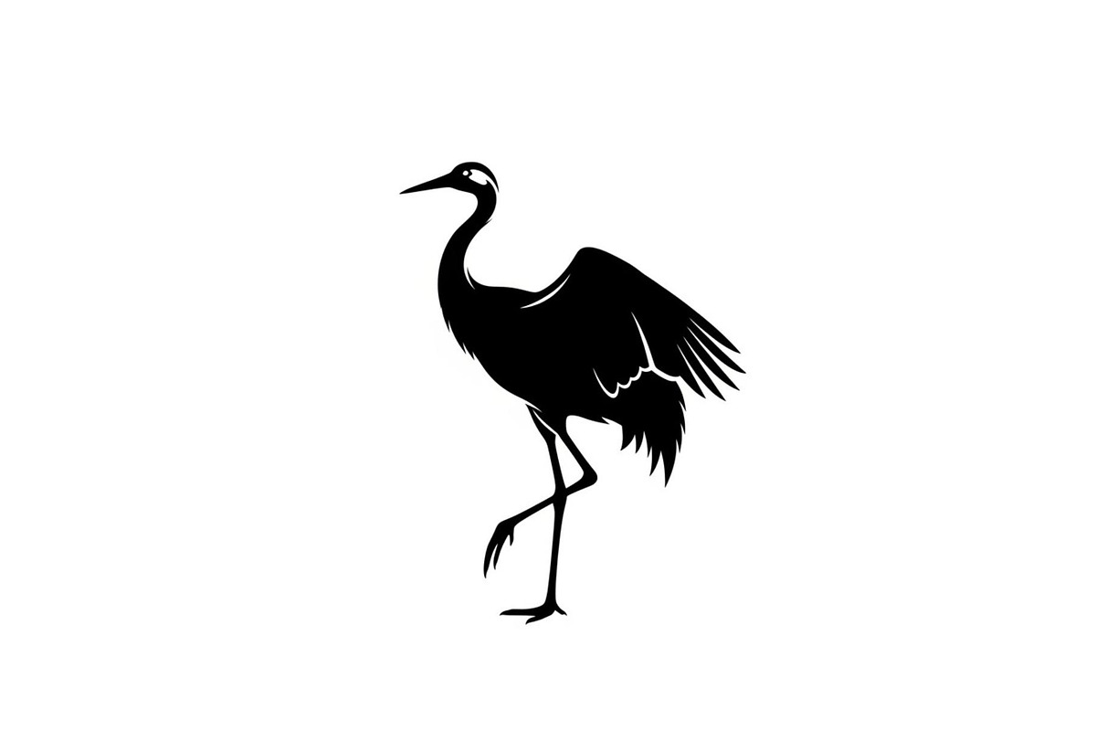 50 Heron Crane Silhouette Bundle, an Illustration by Amazin_art (Photo 11 of 39)