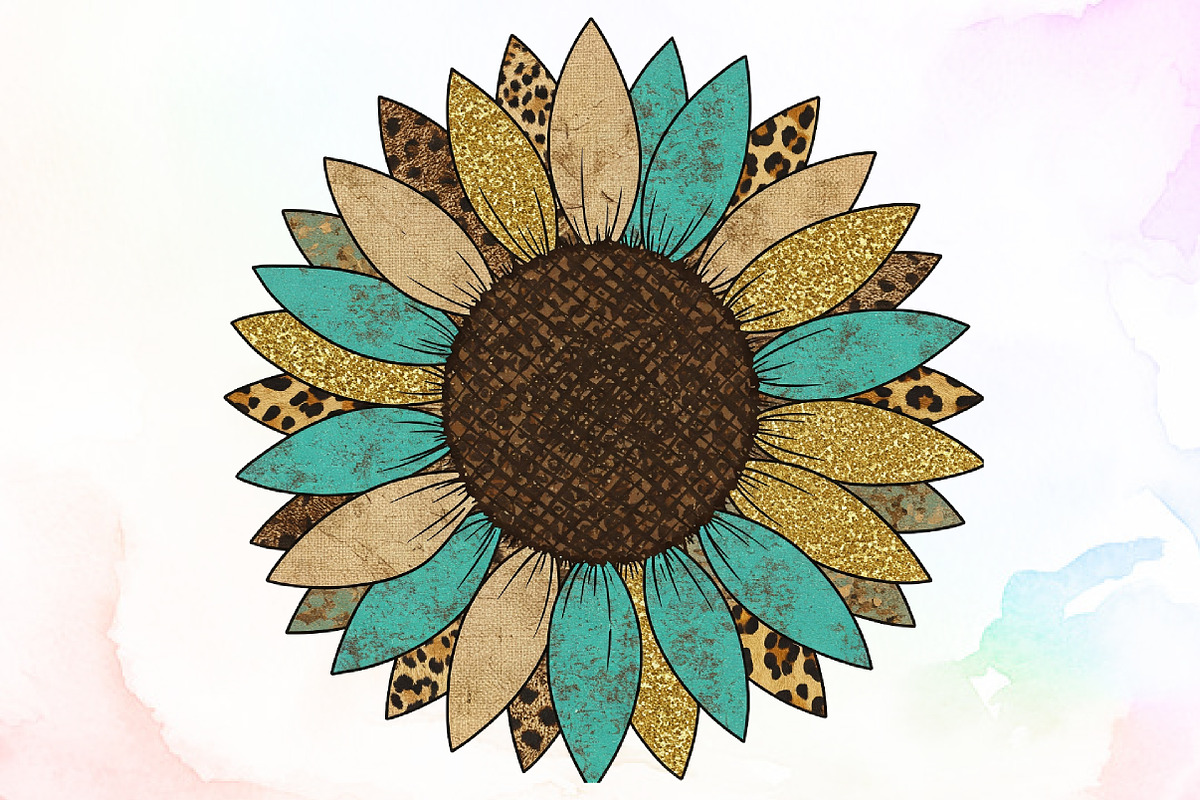 Sunflower Western PNG, an Illustration by Sublimation Artist (Photo 1 of 9)