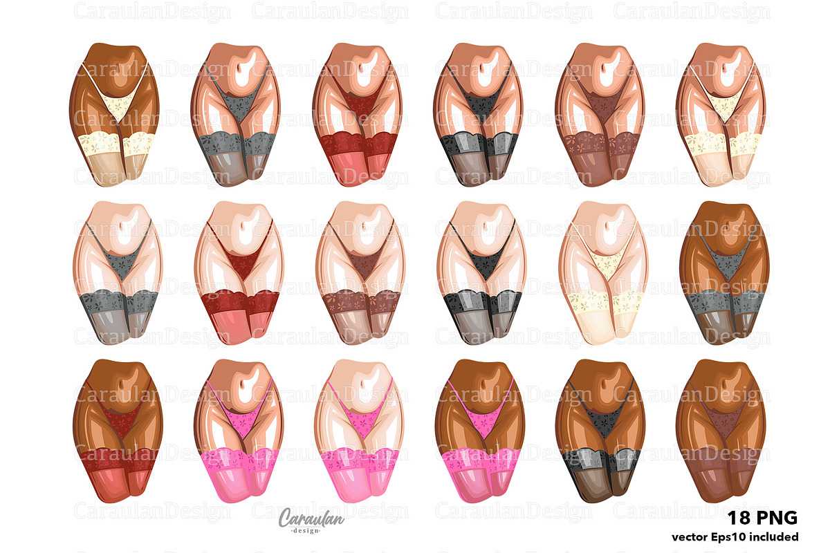 Elegant Female Body Illustrations, a Person Illustration by Serghei Caraulan (Photo 4 of 15)