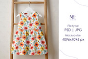 Dress Mockup, Kids Clothing Mock up, an Advertising Mockup by Mie Mockup Studio (Thumbnail 7 of 7)