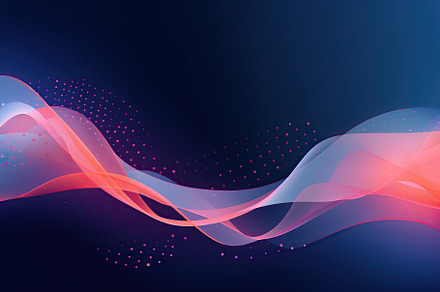 A blue and pink abstract background with waves created with Generative AI techn, an Abstract Photo by OSORIOartist