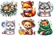 Sweet Forest Friends, Baby Animals, an Illustration by Watercolor design (Thumbnail 4 of 4)