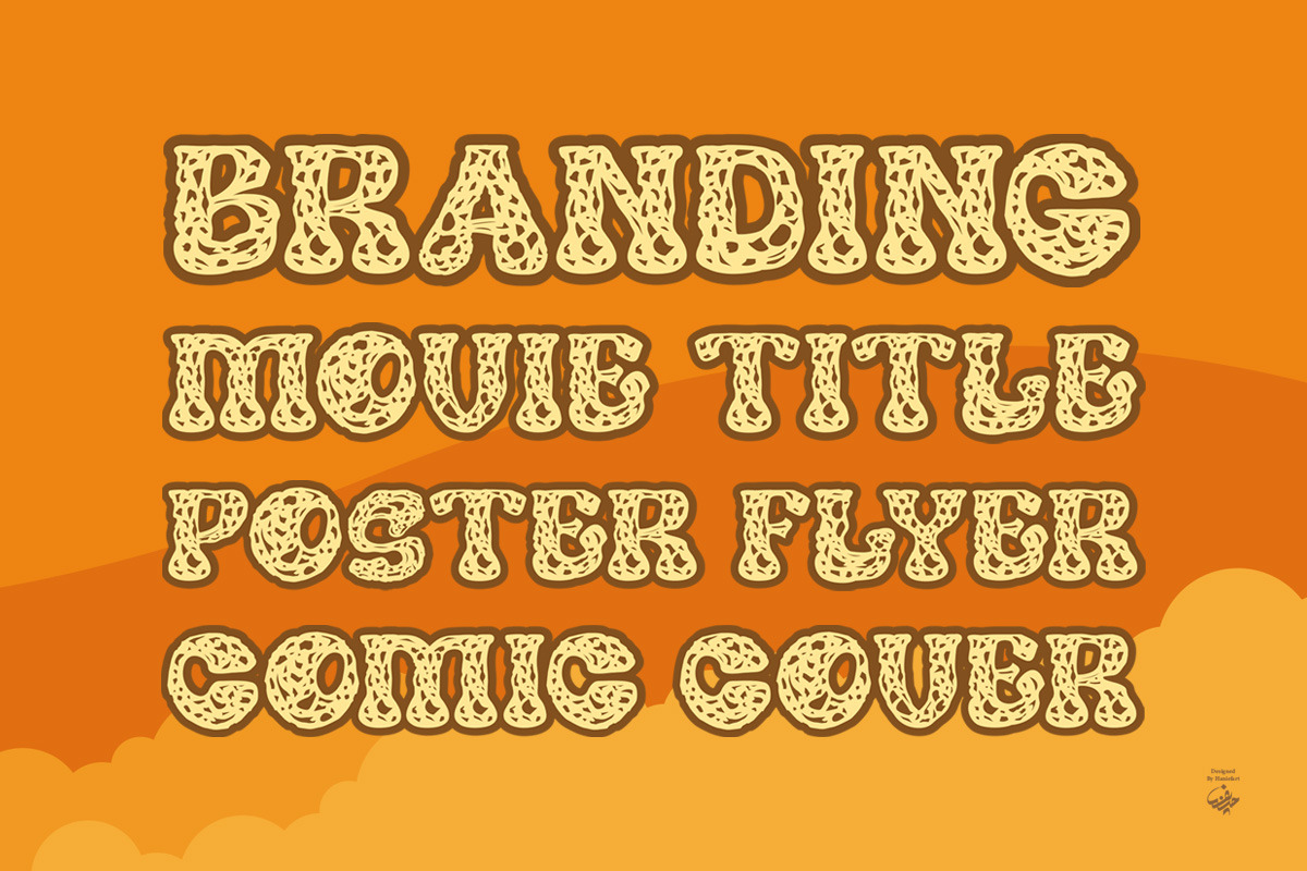Holedis - Modern Display Layer Font, a Handwritten Font by haniefart (Photo 3 of 10)