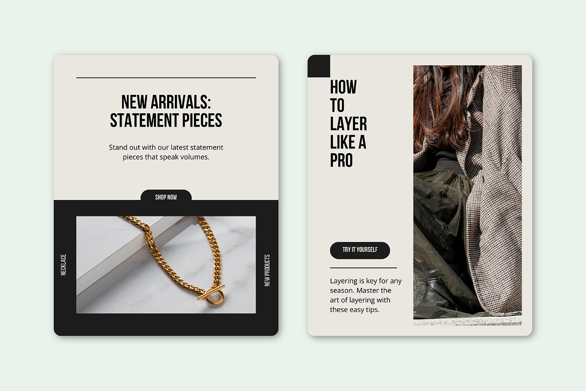 Canva Fashion Stylist Social Media, a Design Template by SecondBrain Store (Photo 6 of 10)