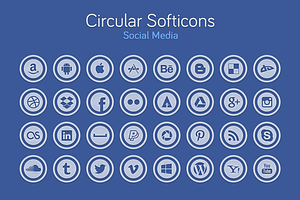 Circular Softicons - Social Media