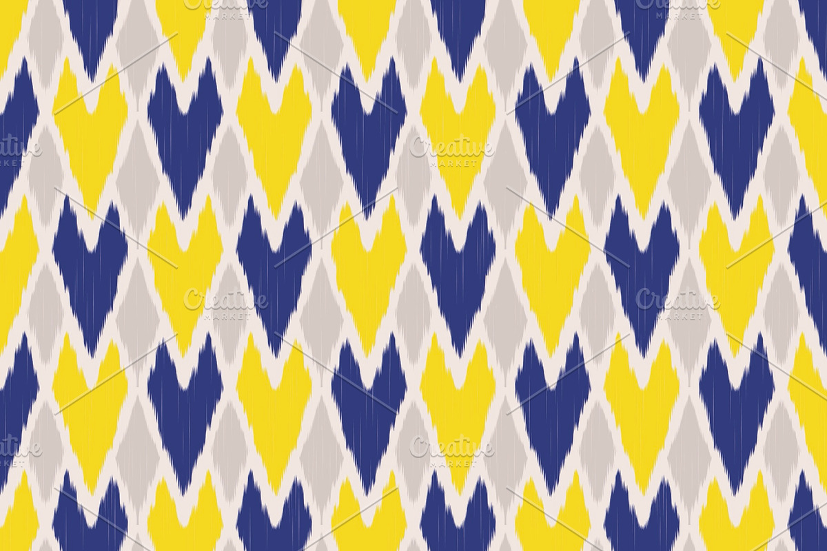 Colorful Ikat Seamless Pattern, a Pattern Graphic by PPEthnicDecorPattern (Photo 1 of 8)