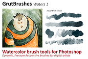 Waters 1 Photoshop Watercolor Tools preview 3
