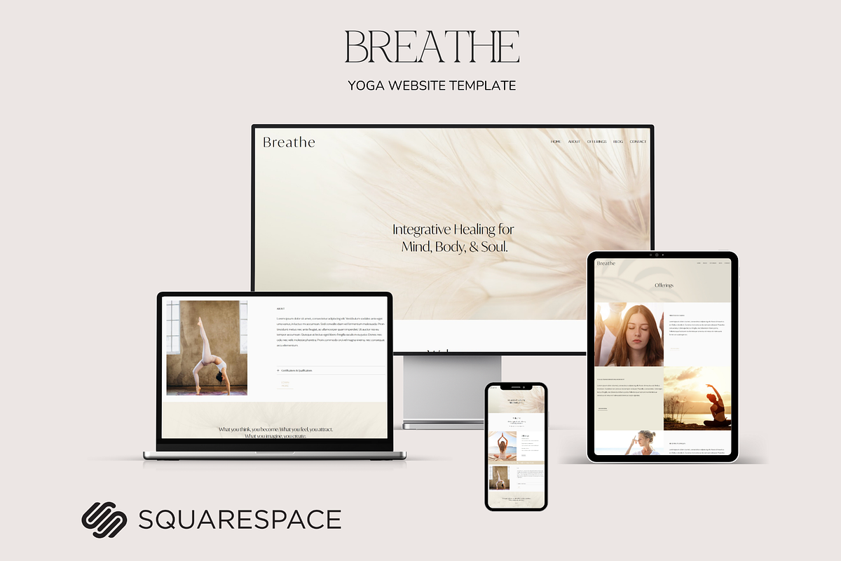 Breathe Squarespace 7.1 Template, a Squarespace Template by Beliveart (Photo 2 of 5)