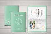 Pastel Passport Wedding Invitation, an Invitation Template by Vynetta (Thumbnail 6 of 8)
