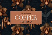 10 Copper Botanica Patterns, a Pattern Graphic by Motifs (Thumbnail 6 of 12)