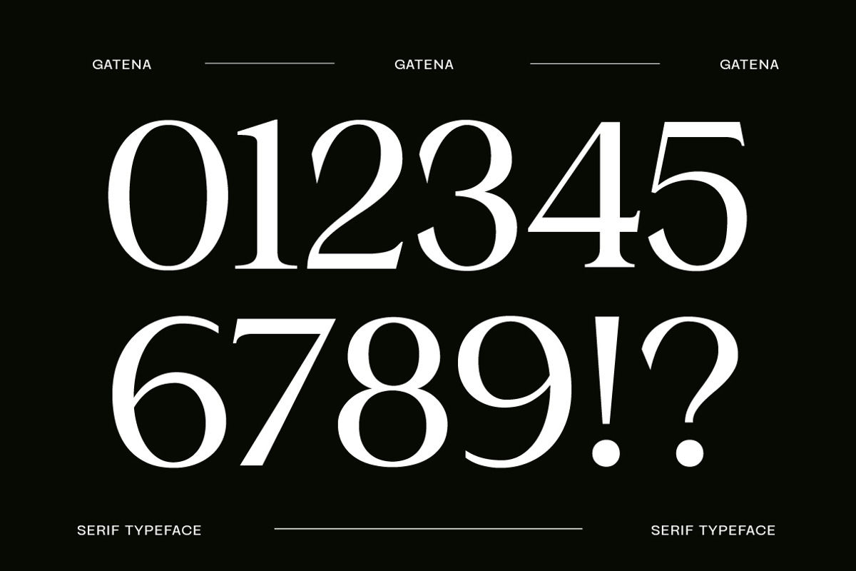 Gatena Serif Modern, a Serif Font by Yukita Creative (Photo 7 of 10)