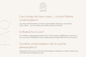 Minimal Flodesk Email Templates