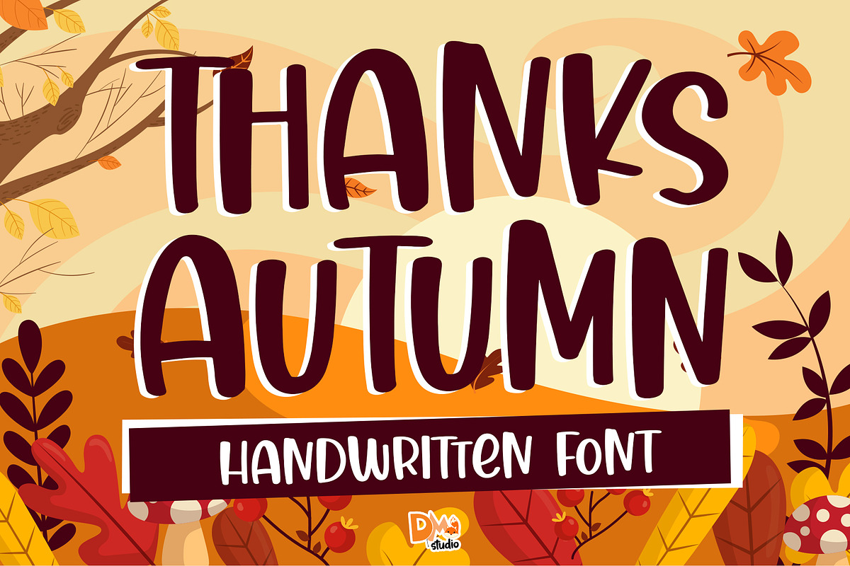 Thanks Autumn - Handwritten Font