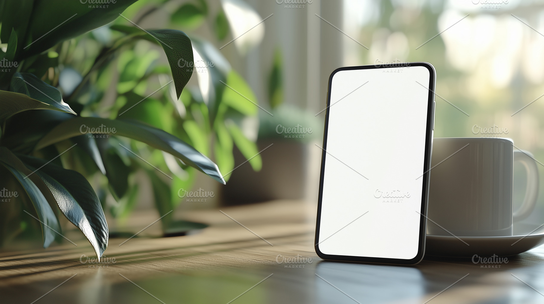 Modern smartphone with blank screen, a Technology Photo by MistyDay