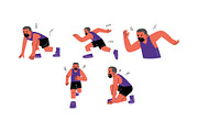 Sprinter Man Vol 2 Illustration Set, a Sport Illustration by SLAB! Design (Thumbnail 2 of 3)