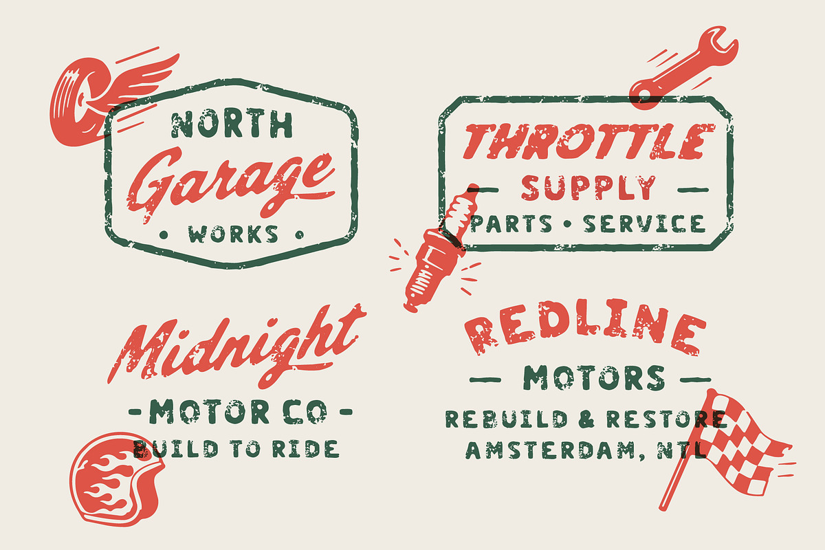 Gearline Motors – Display Font, a Script Font by Edignwn Type (Photo 3 of 12)