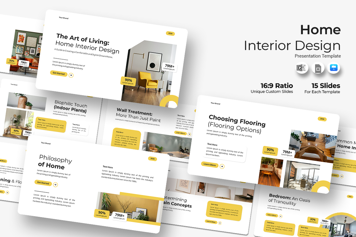 Home Interior Design - Keynote, a Presentation Template by Iqsiart Studio (Photo 1 of 3)