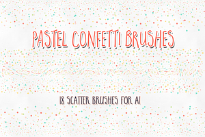 Pastel Confetti Scatter Brushes