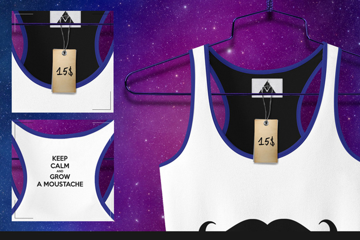 Racerback Tank On 5 Stages Mock-up, a Hoody Mockup by Mocca Mockups Store (Photo 33 of 68)