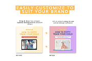 Kids Instagram Feed Canva Templates, a Social Media Template by Cultive Creative (Thumbnail 3 of 7)