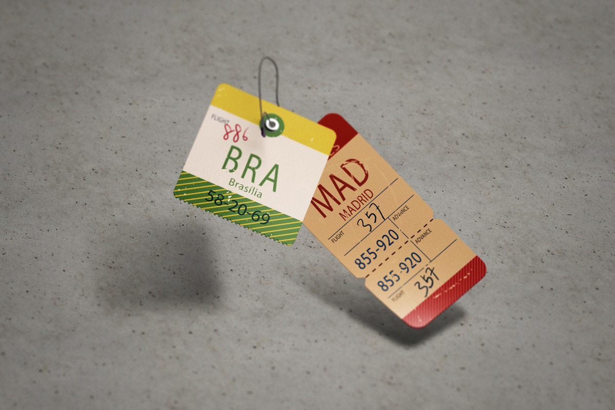 Die Cut Tag Mock-Up, an Apparel Mockup by MassDream (Photo 4 of 9)