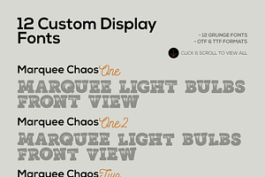 Marquee Chaos View - Color Fonts