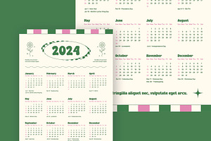 2024 Calendar Classic Retro Theme