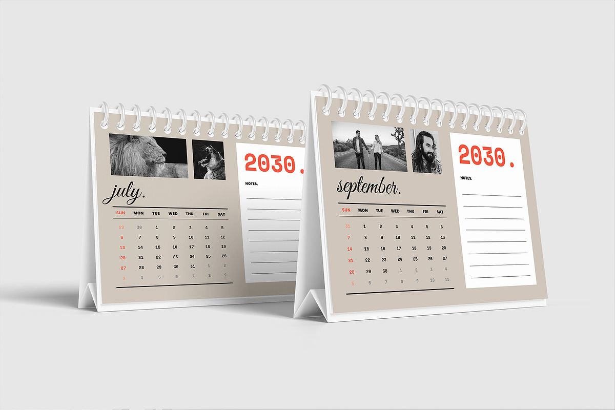 Desk Calendar, a Stationery Template by Occy Design (Photo 3 of 5)