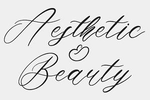 Sustainable Calligraphy Font