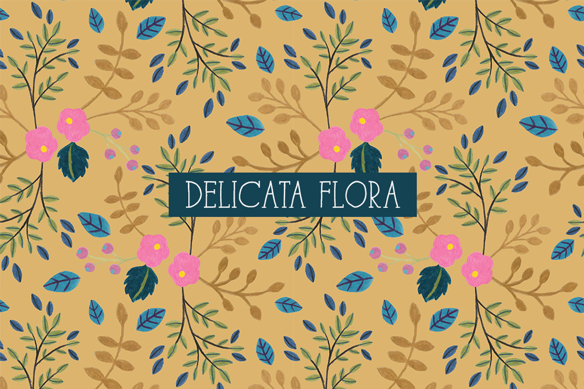 DELICATA FLORA Seamless Patterns, a Pattern Graphic by Dreaming with Isa (Photo 3 of 8)