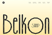 Belkon Stamp, a Sans Serif Font by Craft Supply Co. (Thumbnail 1 of 8)
