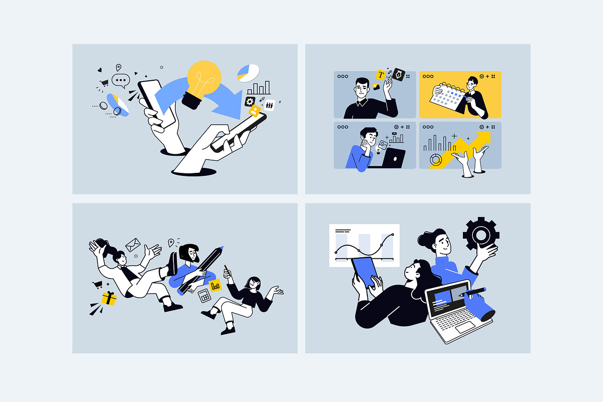 Creative Business Banners, a Person Illustration by PureSolution (Photo 5 of 12)