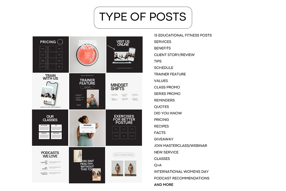 Personal Trainer/Fitness Bundle, a Social Media Template by digitaldispositions (Photo 4 of 9)