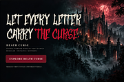 Death Curse - Gothic Horror Font, a Blackletter Font by agnyhasyastudio (Thumbnail 17 of 17)