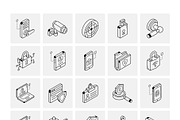 Animated Security Icon Set, an Outline Icon by Vectors Market (Thumbnail 5 of 7)