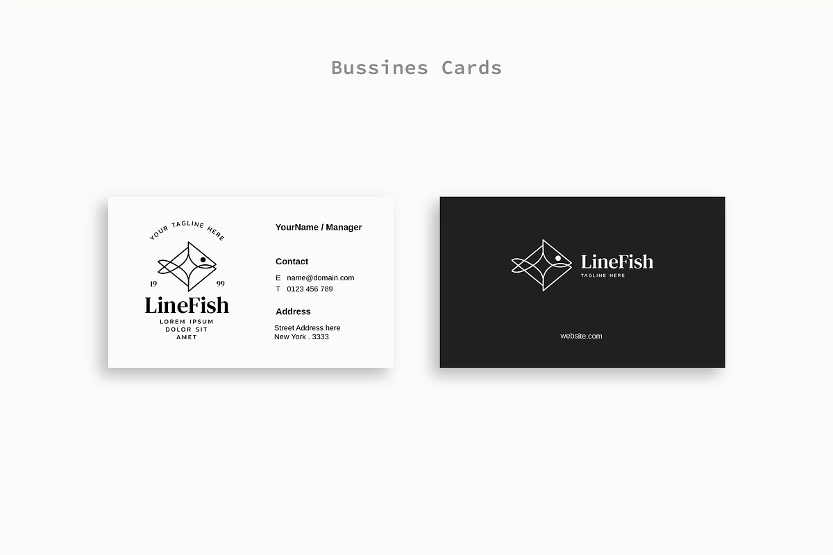 Line Fish - Premium Logo Template, a Branding & Logo Template by Minimalist Logos (Photo 4 of 7)