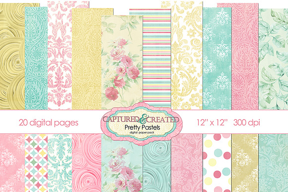 Pretty Pastels 20: Mega Paper Pack preview 6