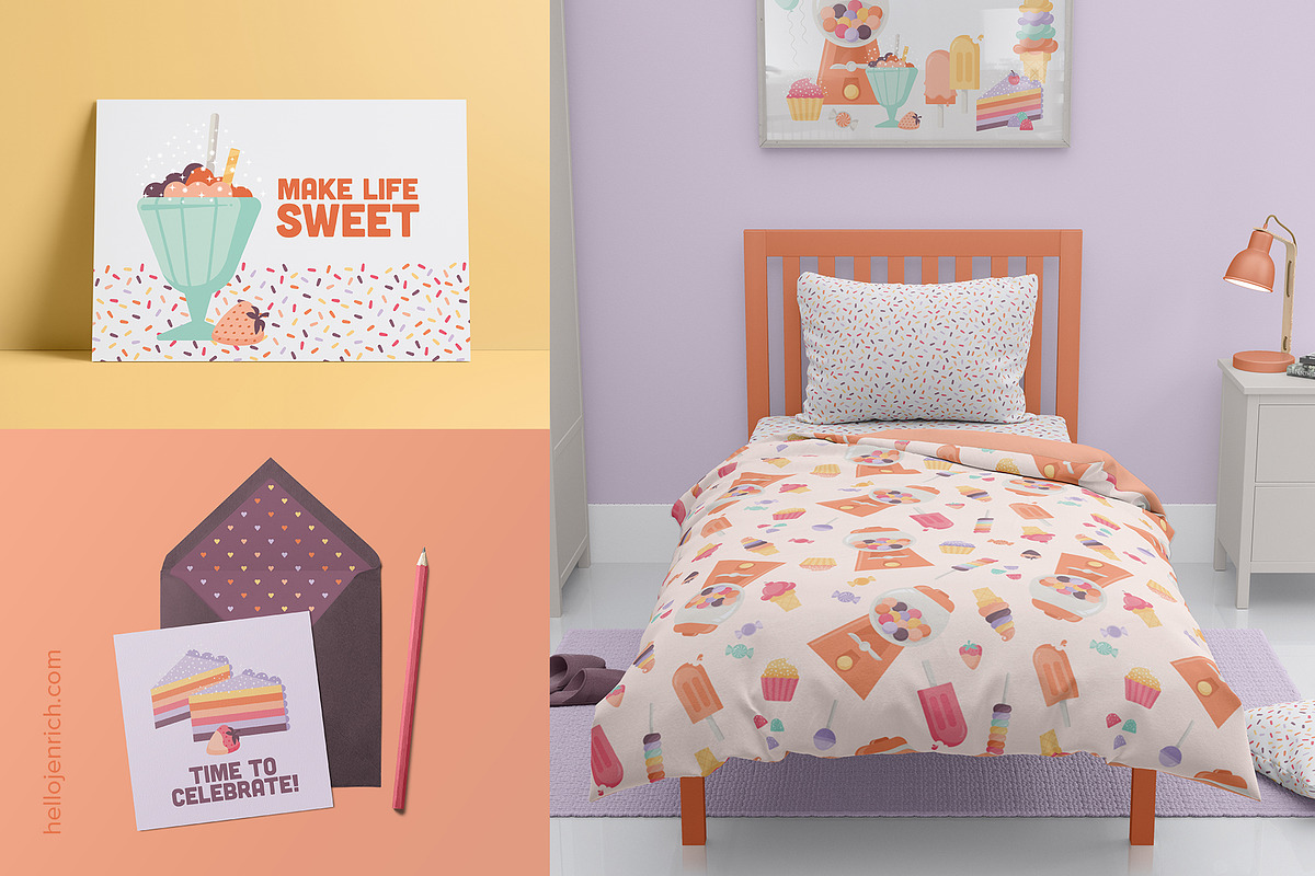 Sugar Rush Illustration Collection, a Decorative Illustration by hellojenrich (Photo 5 of 8)