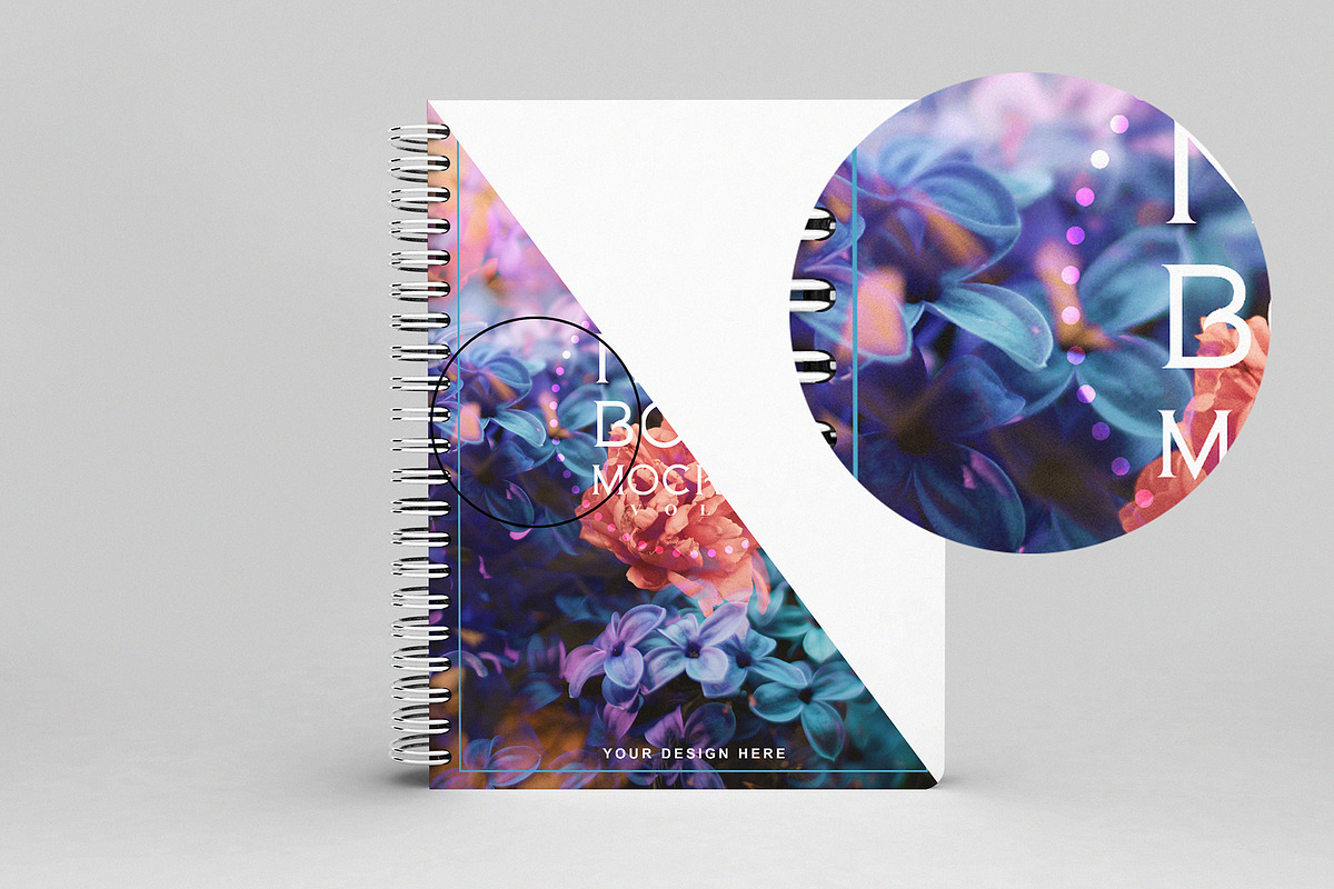 Notebook Mockup Vol 1, a Print Template by Honnum Graphic Art (Photo 8 of 12)