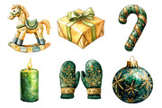 Green and Gold Christmas Sublimation, an Illustration by Daily.Designs (Thumbnail 5 of 5)