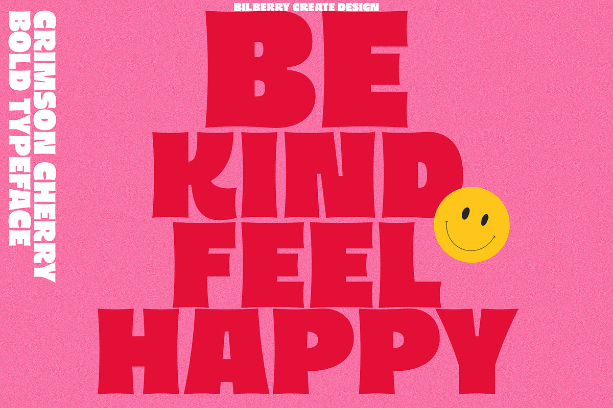 Crimson Cherry bold typeface, a Sans Serif Font by BilberryCreates (Photo 13 of 16)