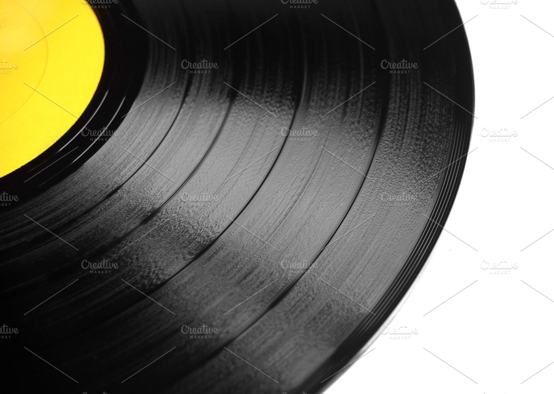 vinyl plate isolated, a Photo by saiko3p