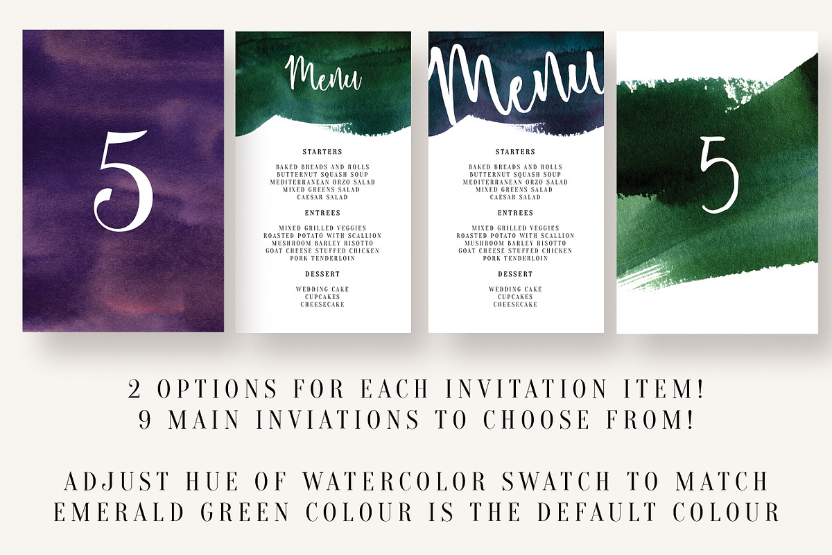 Watercolor Invitation Collection, an Invitation Template by Knotted Design (Photo 10 of 10)