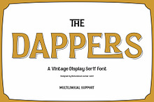 Dappers - a vintage display font